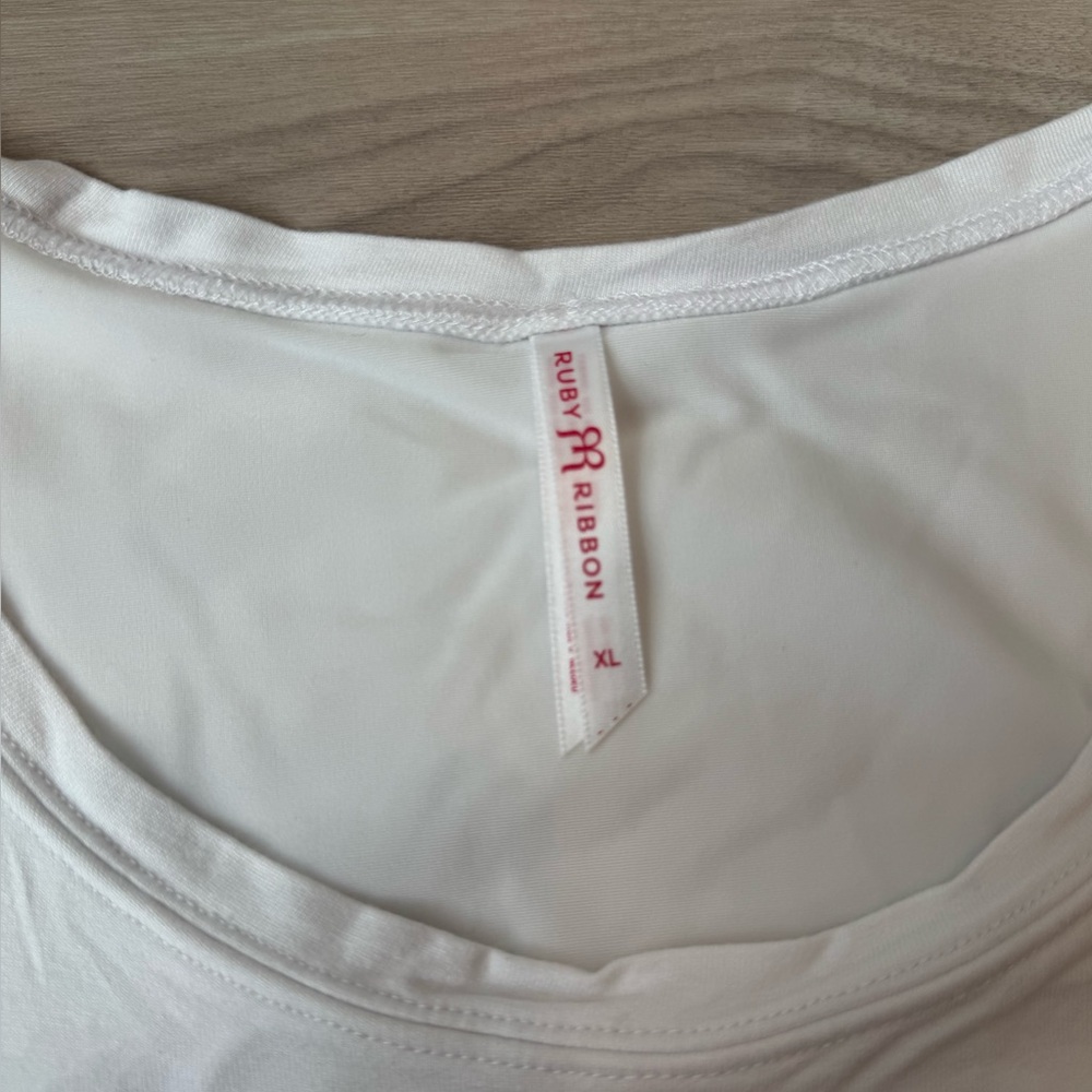 Ruby Ribbon Versatile Tank White - Picture 4 of 7